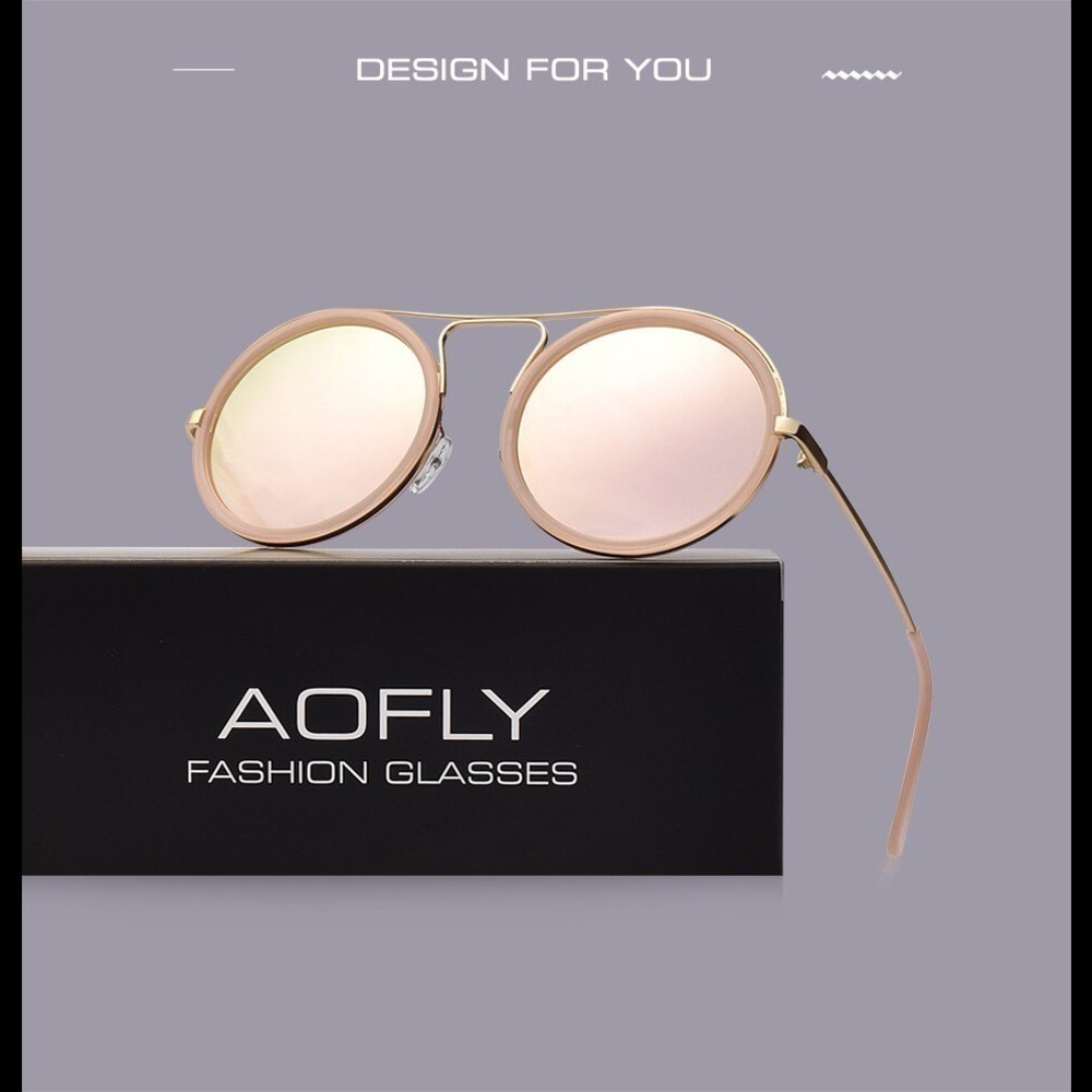 AOFLY Authentic Mirrored Goggle Sunglasses
